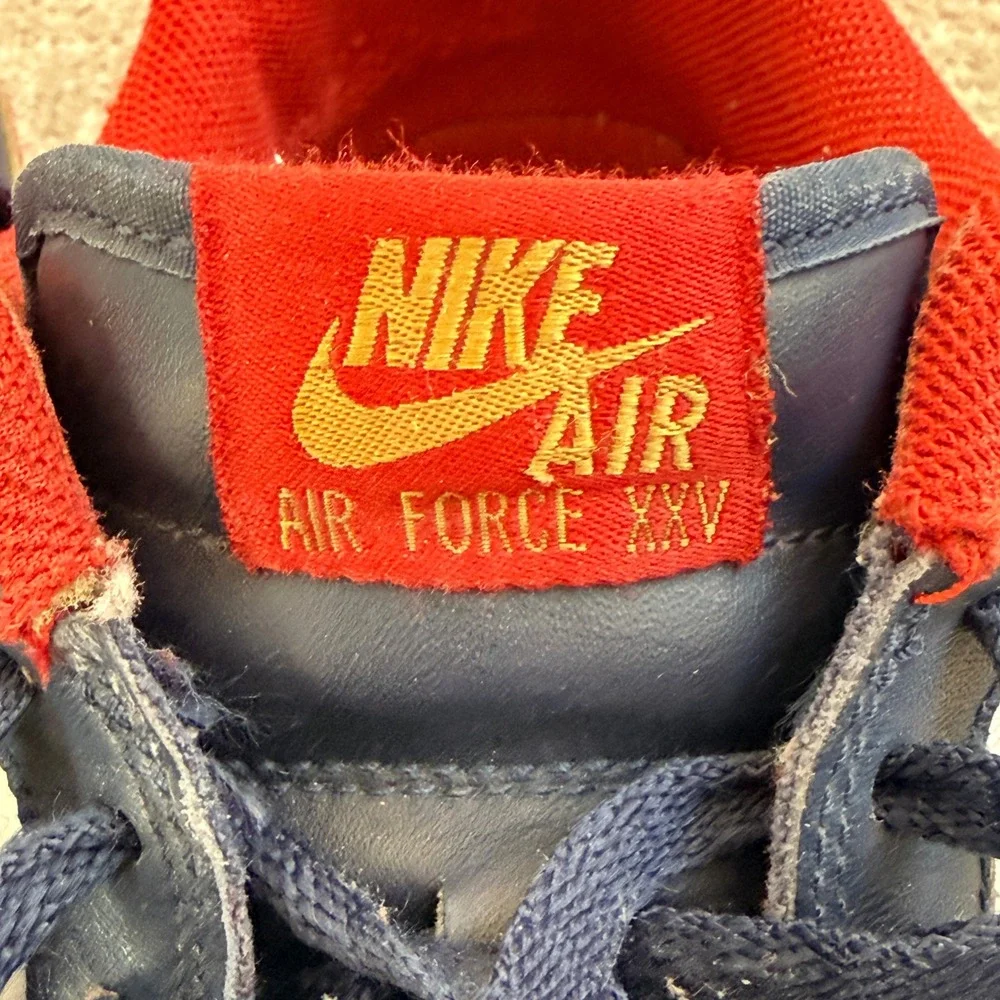 Nike Air Force 1 Low White Navy Red Gold Men's Size 10.5 317295-171 Vintage
